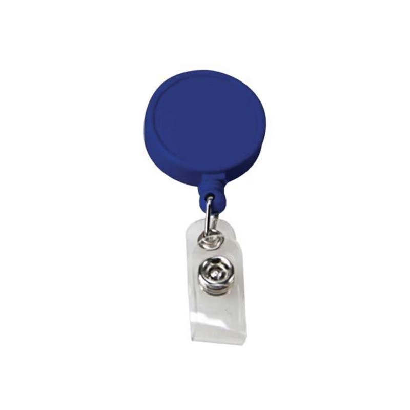 Dark Blue Big Dial Plastic Reel Badge